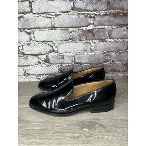 3DM Lifestyle Black Patent Loafers Dress Tuxedo Shoes Men’s Sz 8UK/8.5M US/42EU